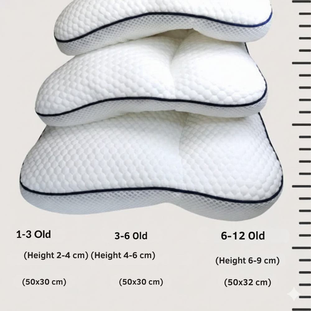 FLUFFY CLOUD - Anti-Bacterial and Breathable Cotton Neck Pillow for Children.