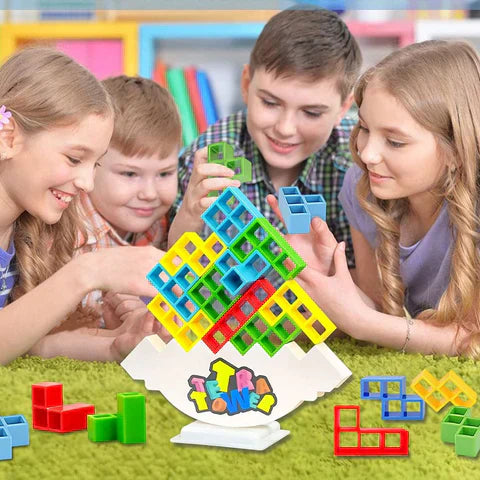 Balancing Tetris Tower - Tetra