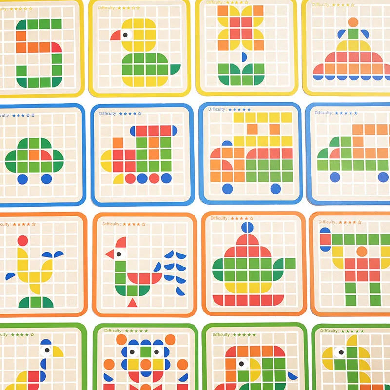 Woods - Educational Animation - Wooden Pattern Puzzle