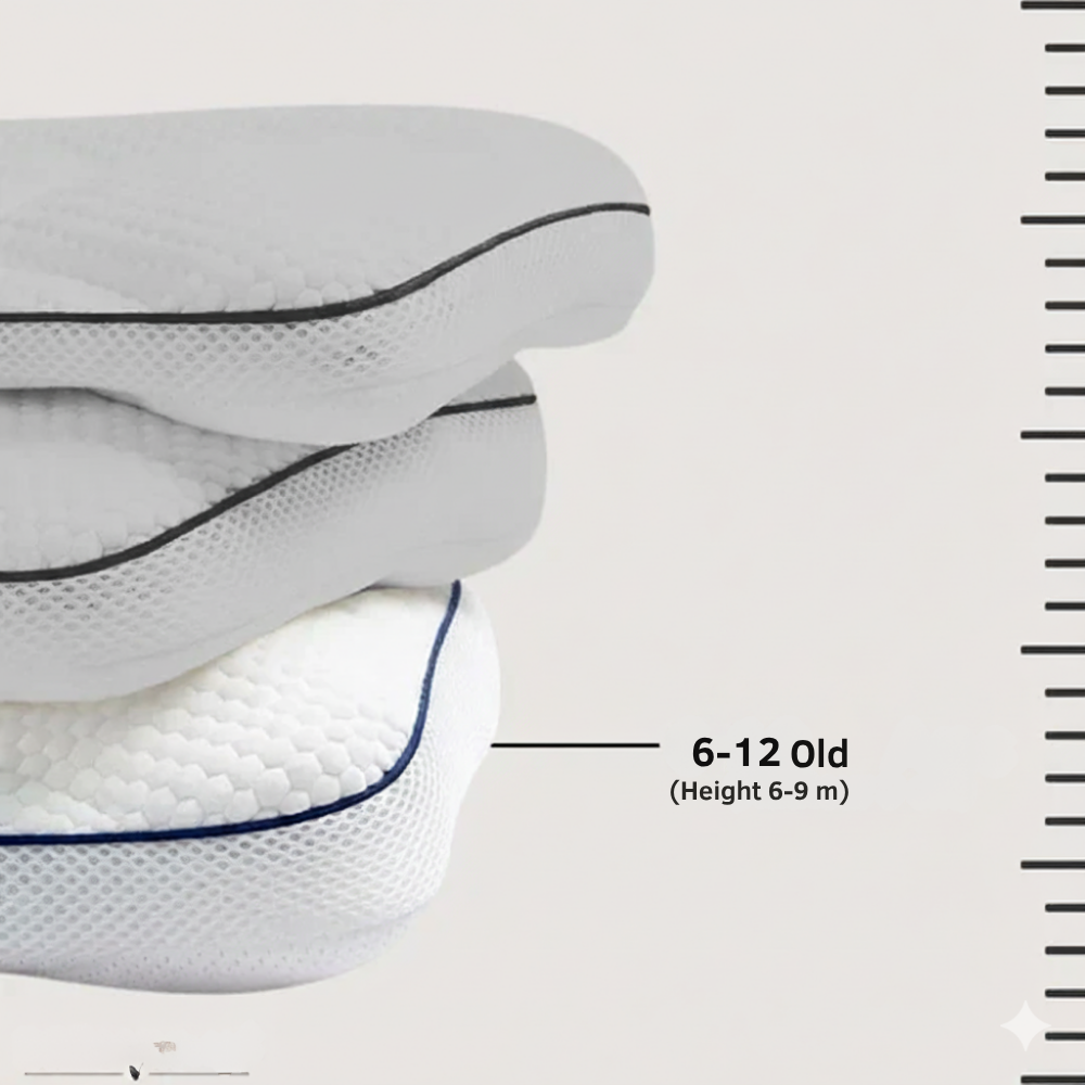 FLUFFY CLOUD - Anti-Bacterial and Breathable Cotton Neck Pillow for Children.