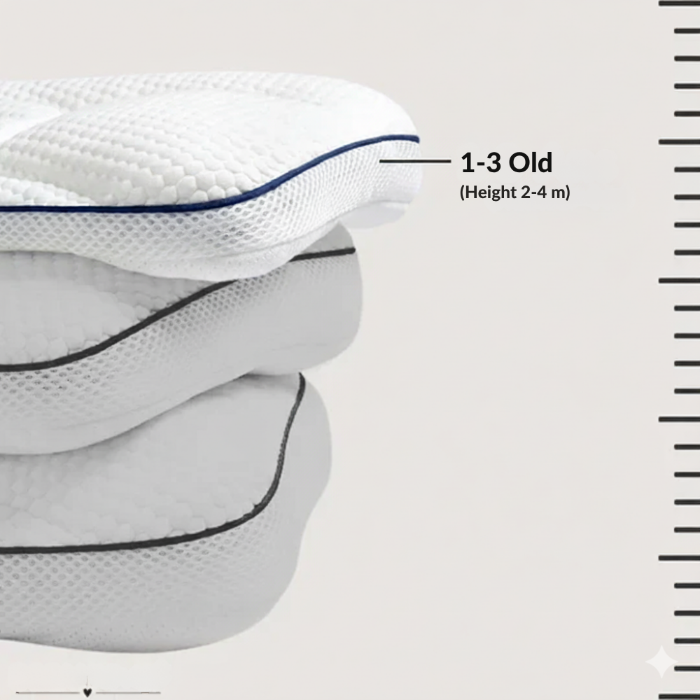 FLUFFY CLOUD - Anti-Bacterial and Breathable Cotton Neck Pillow for Children.