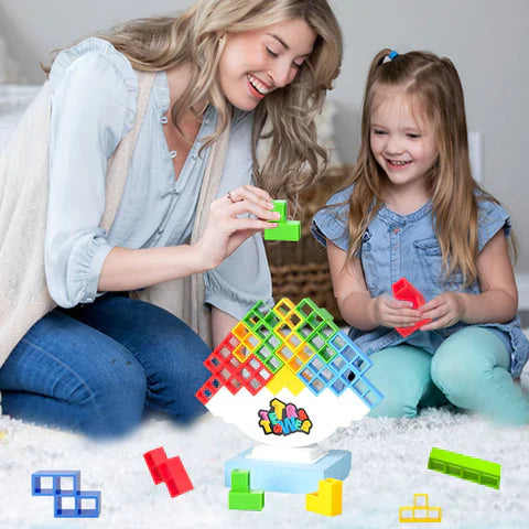 Balancing Tetris Tower - Tetra