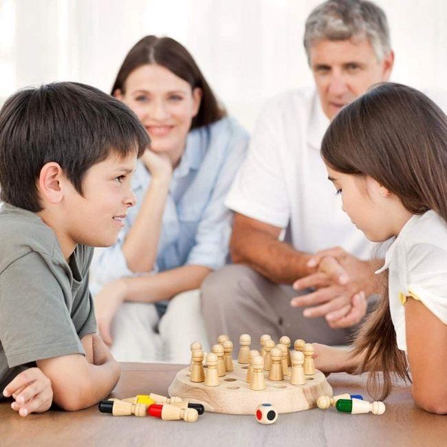 WoodJoy - color memory chess set